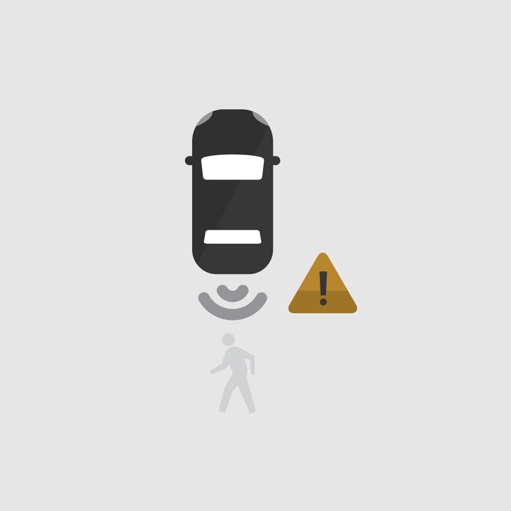 Rear Pedestrian Alert Icon