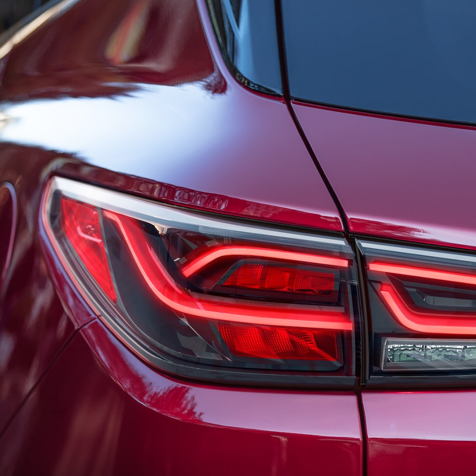 The 2023 Radiant Red Tintcoat Chevy Blazer Taillamp