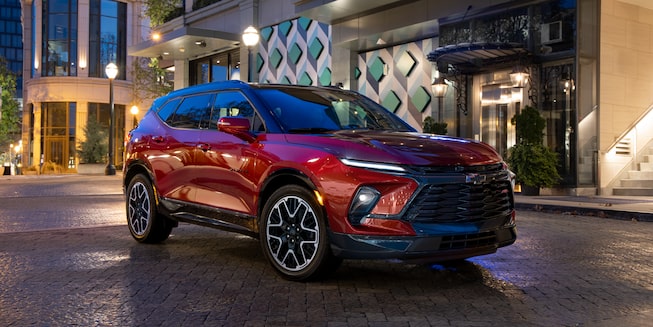 2023 Chevrolet Blazer Photography: Static Front 3/4 with Global Talent