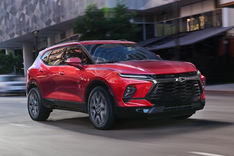 2024 Chevrolet Blazer SUV Driving Through the City