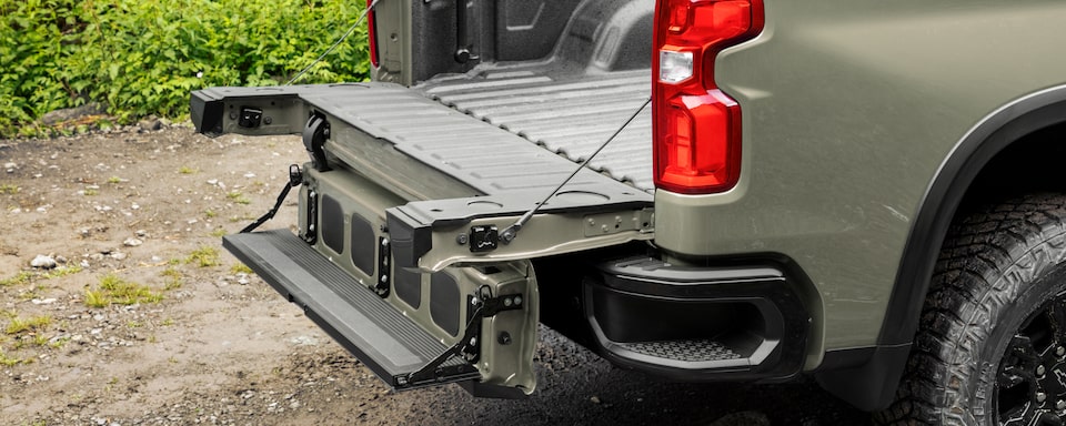 The 2024 Chevrolet Silverado Pickup Truck Exterior Rear View Tailgate